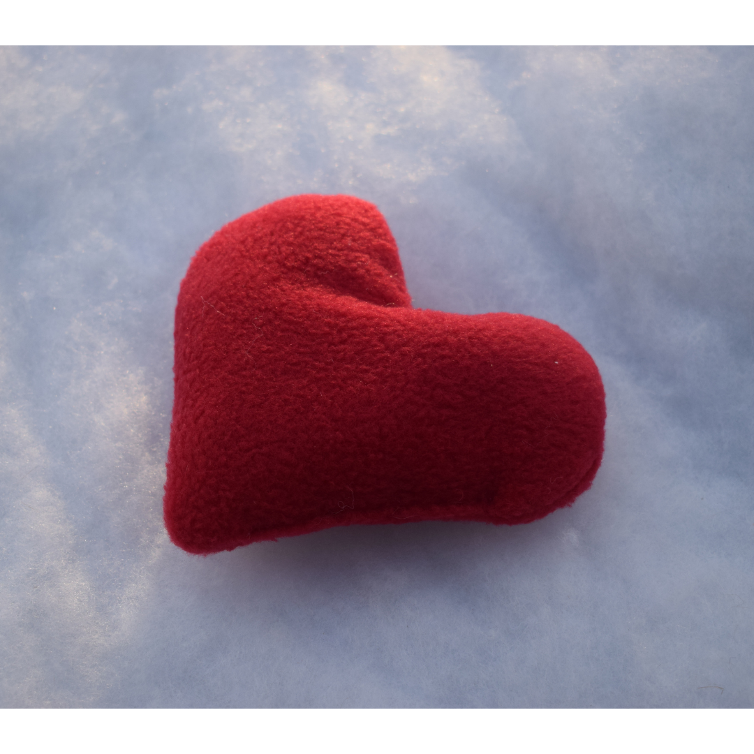 Jouet Cœur d’amour à la valériane avec grelot  | Édition Saint-Valentin