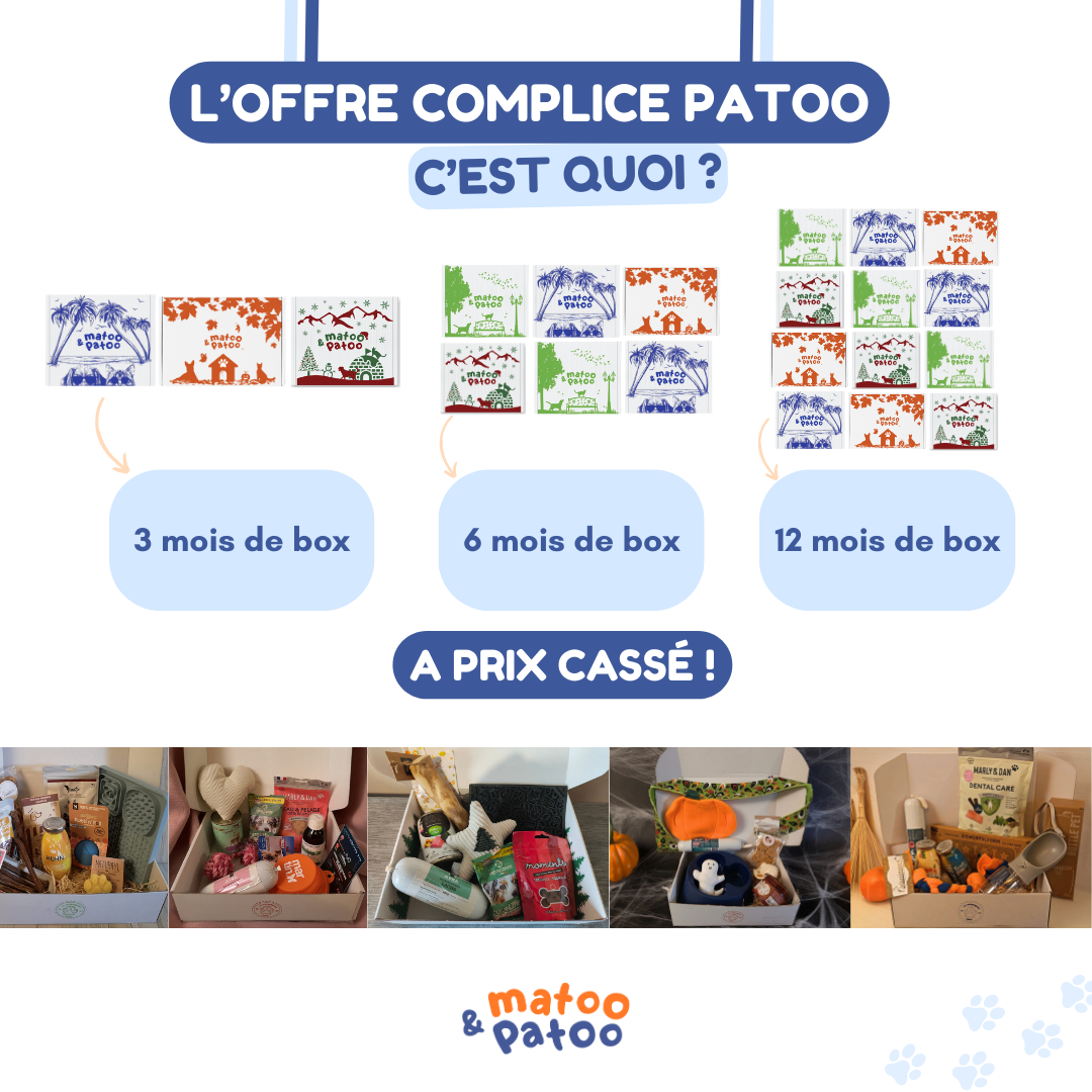L'offre Complice Patoo - 3, 6 ou 12 mois de box