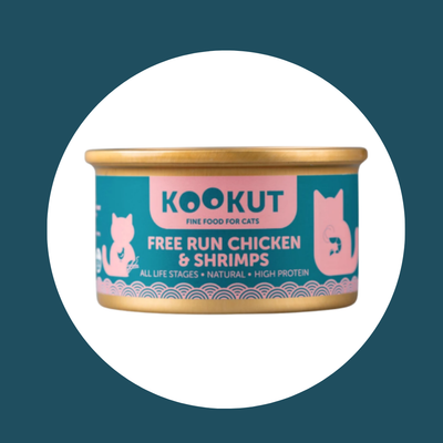 Pâtée naturelle au Poulet & Crevettes, Kookut | CHAT | 70g