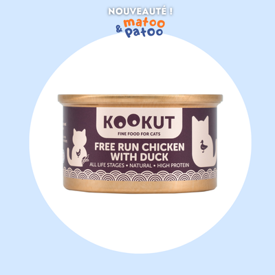 Pâtée naturelle au Poulet & Canard, Kookut | CHAT | 70g