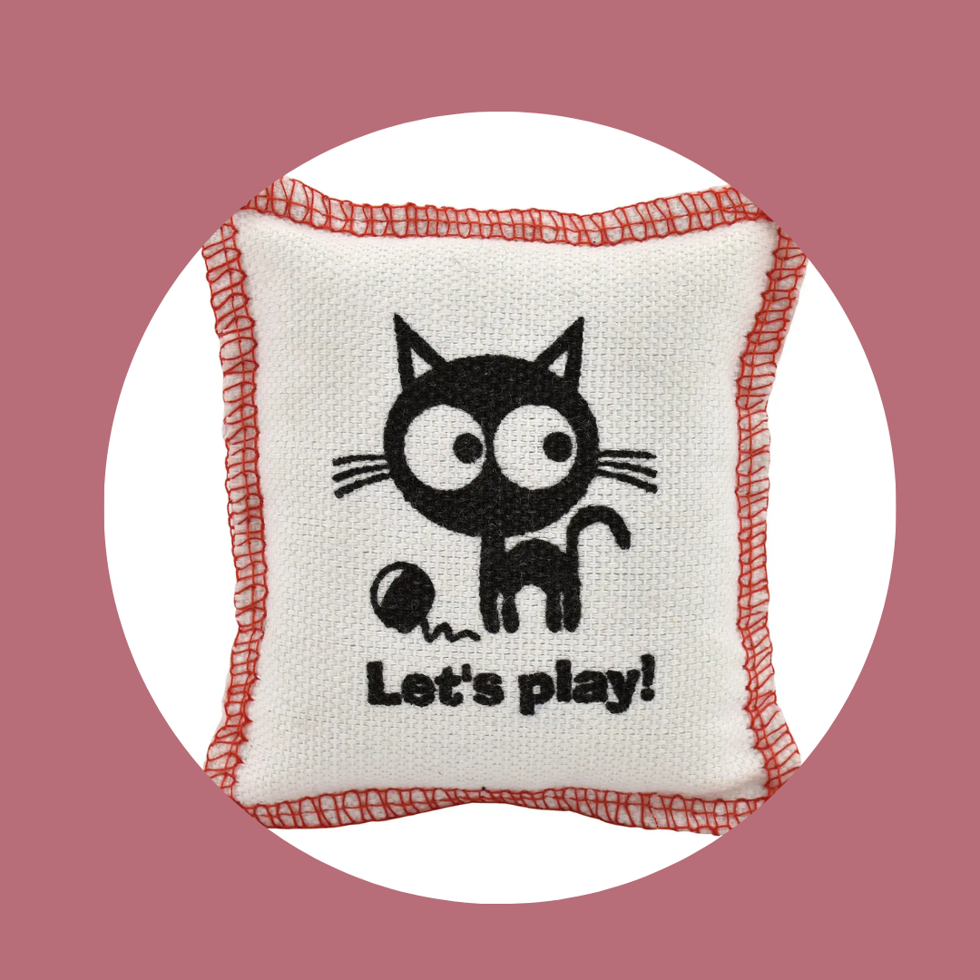 Sachet Catnip – Jouet à l’herbe à chat | 8 x 9 cm | Blanc