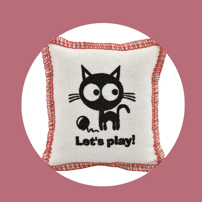 Sachet Catnip – Jouet à l’herbe à chat | 8 x 9 cm | Blanc