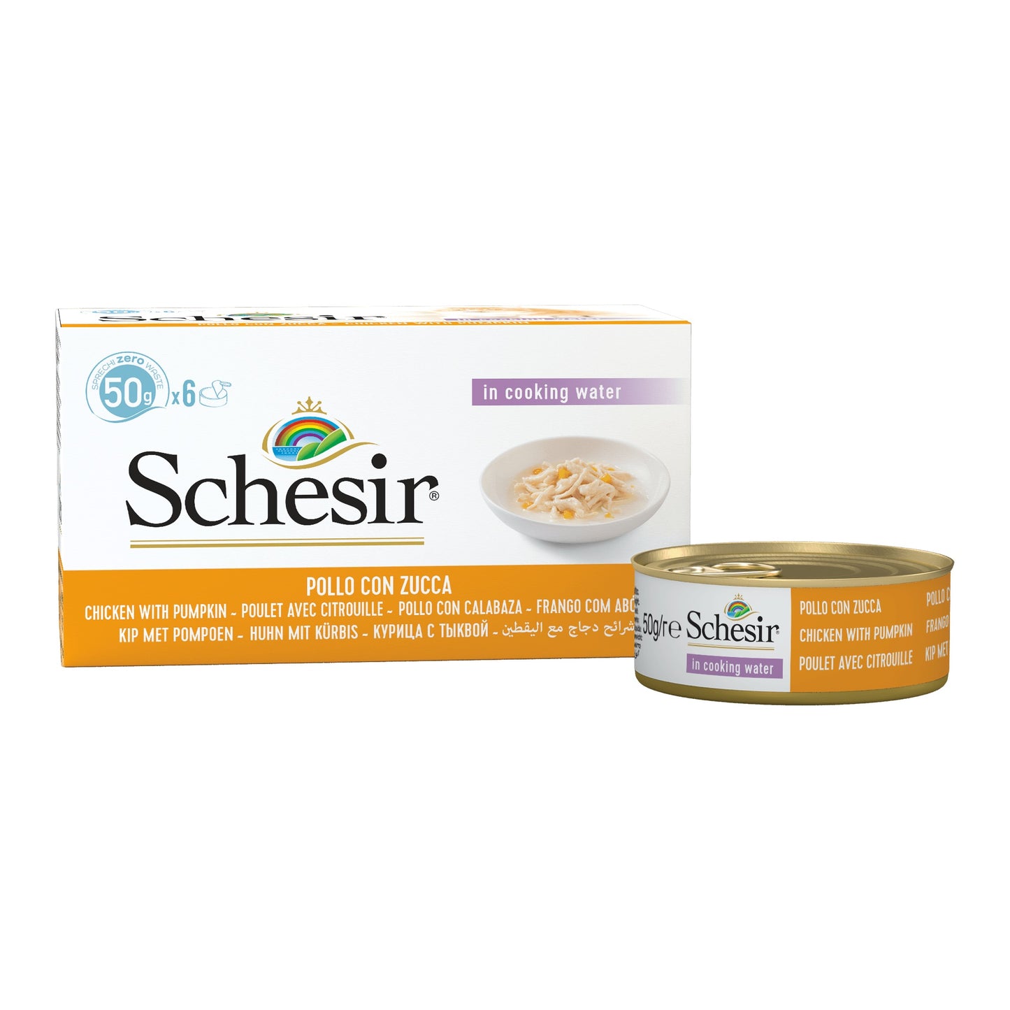 Multi-pack Schesir 6x50g  | POULET CITROUILLE | CHAT